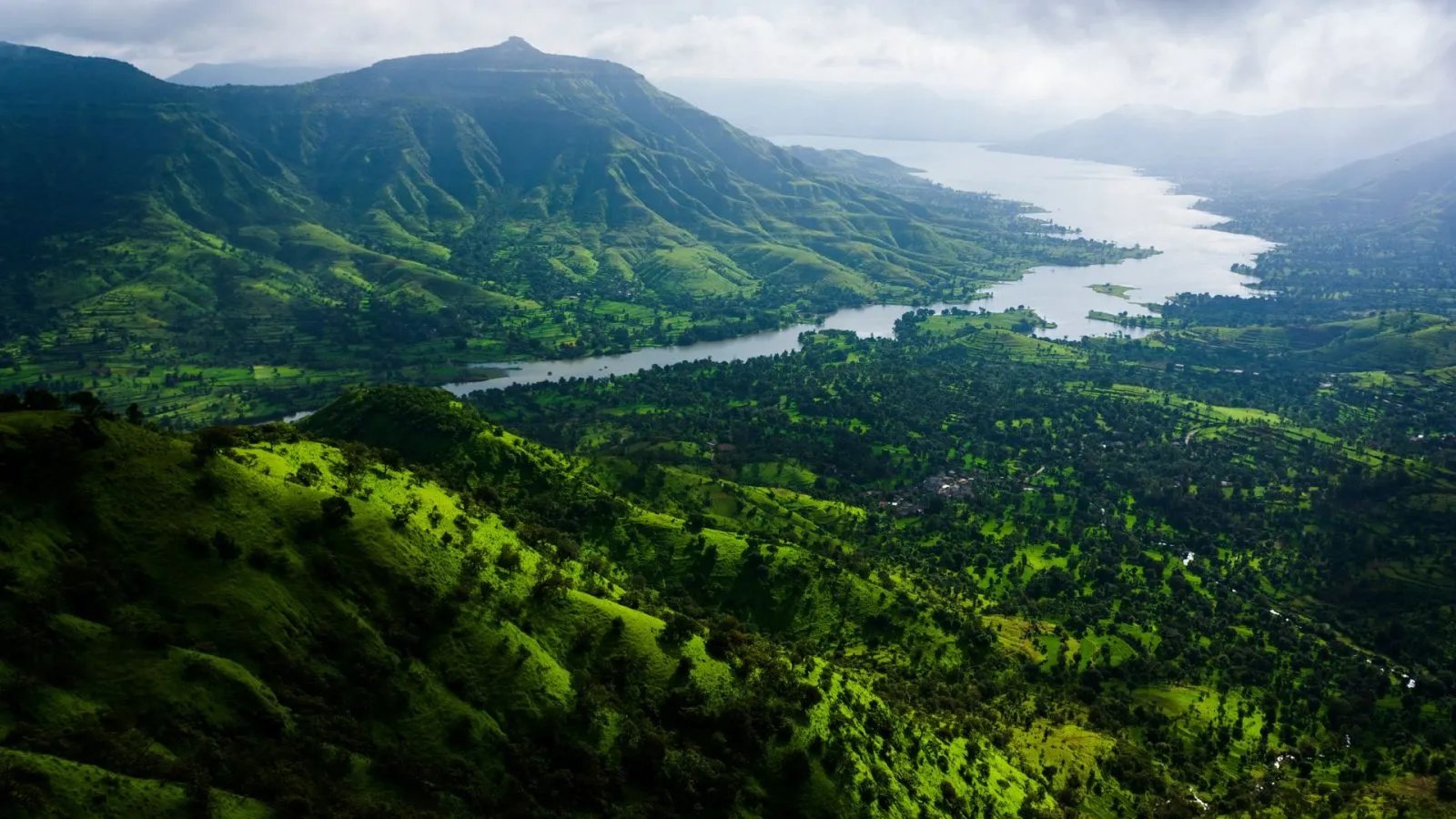 Family trek near a lake, Lonavla